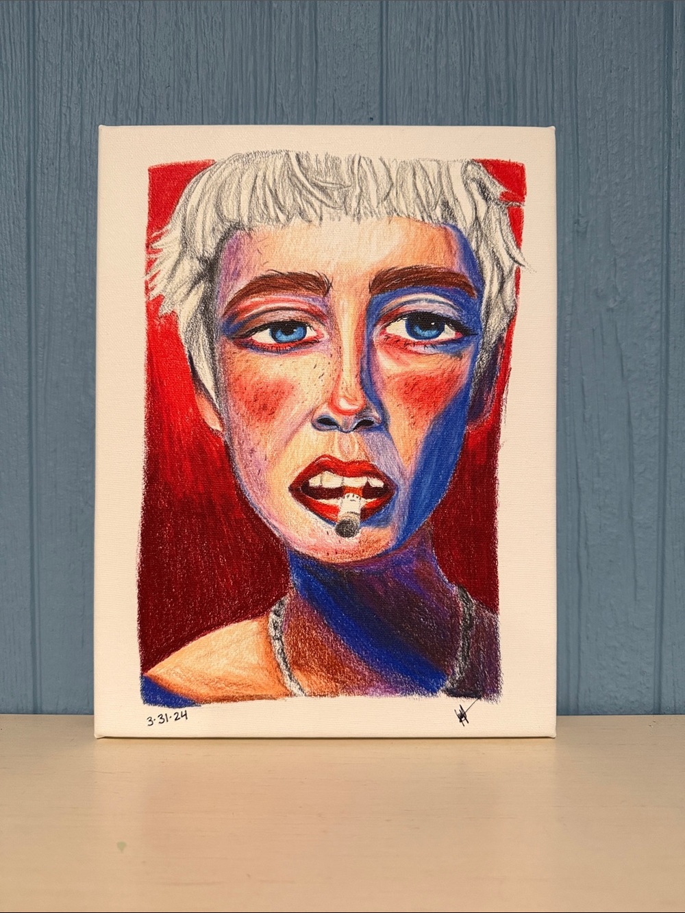 12”x9” NWOT, Contemporary Portrait Canvas- Ready to hang